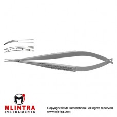 Jacobson Micro Scissor Curved Stainless Steel, 18.5 cm - 7 1/4"